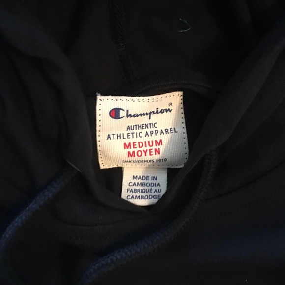 PREOWNED CHAMPION HEAVY WEIGHT JERSEY HOODIE / MEDIUM (LIKE NEW ) - Picture 2 of 4